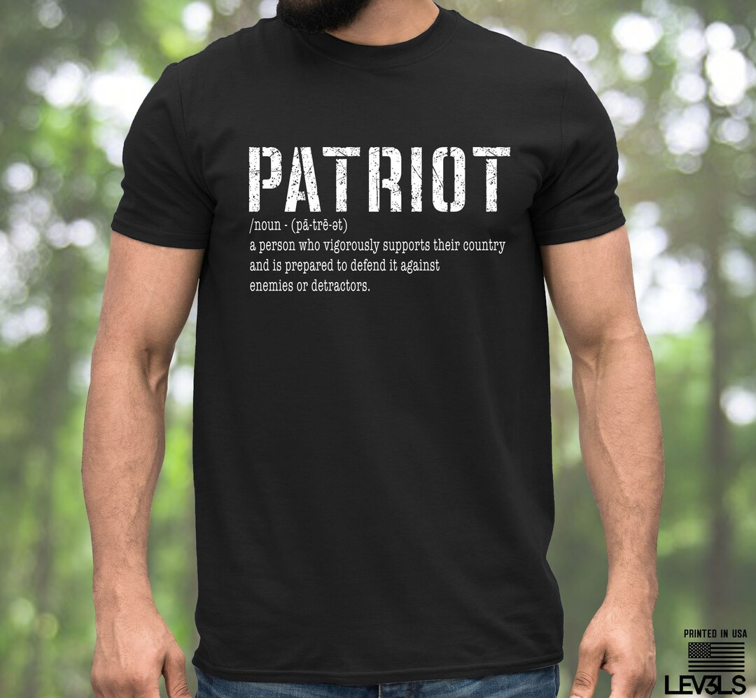 PATRIOT Definition Tshirt America Defend the 2nd Amendment Gun Rights