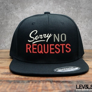 Przepraszamy, brak prośby Czapka z haftowanym logo DJ Snapback | Czapka Dee Jay | Selecta | Disc Jockey