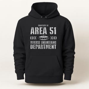 Sudadera con capucha de ingeniería inversa del Área 51: Abducción extraterrestre con ovnis