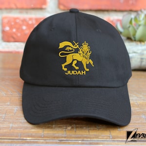 Lion of Judah Embroidered Baseball Cap - Adjustable Dad Hat