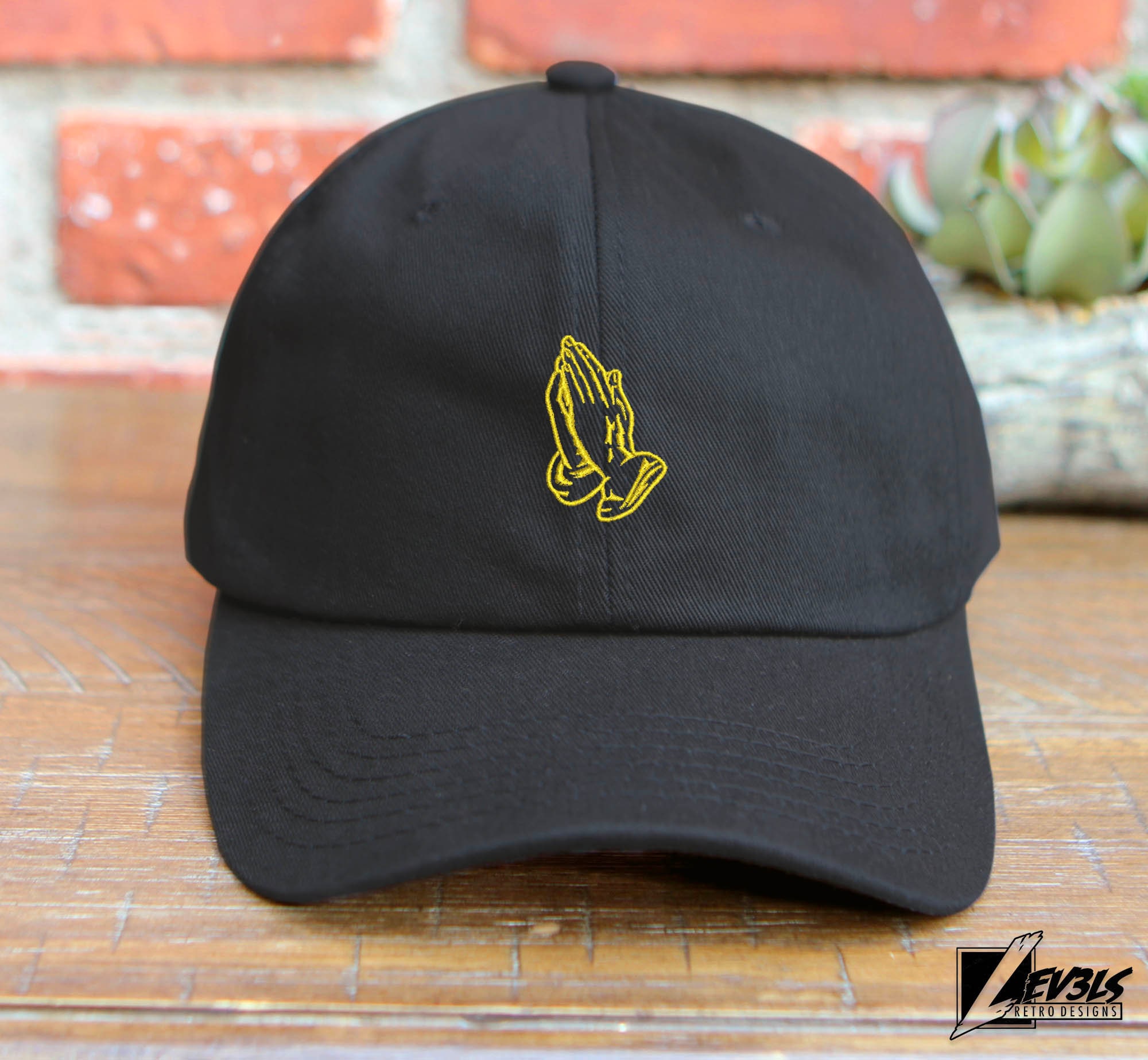 Praying Hands Embroidered Low Profile Baseball Cap | Unisex | Dad