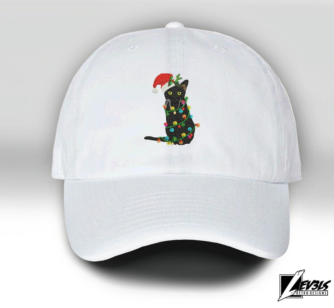 Cat Dad Embroidered Dad Hat | Low Profile Cotton Cap, Adjustable, Navy