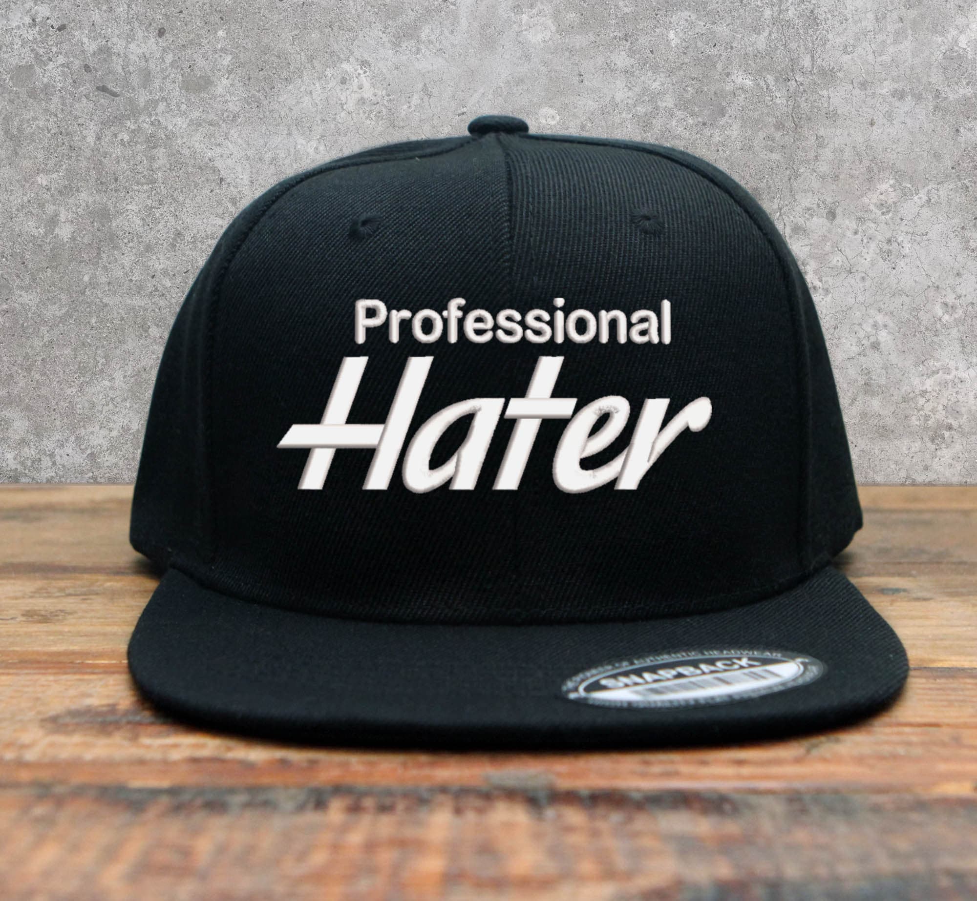Hater Snapback Hat/Cap Professional Hater Embroidered Snapback Cap | Biggest Hater  main image 3