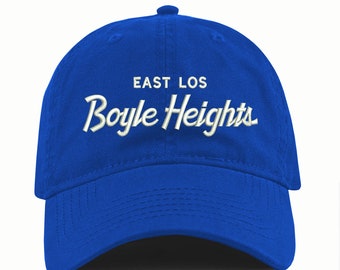 Boyle Heights Dad Hat LA Cali Neighborhood East Los Angeles  Embroidered  Unisex Retro Style Cap Ask For Your City