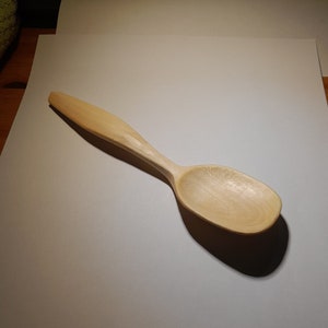 Sycamore Serving/Cooking Spoon, Hand Carved