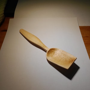 Hand Carved Cooking/Serving Spoon, Birch Wood