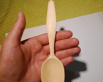 Sycamore Serving/Cooking Spoon, Hand Carved