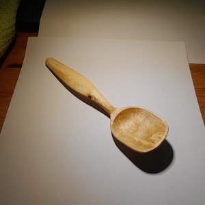 Birch Wood Spoon, Hand Carved