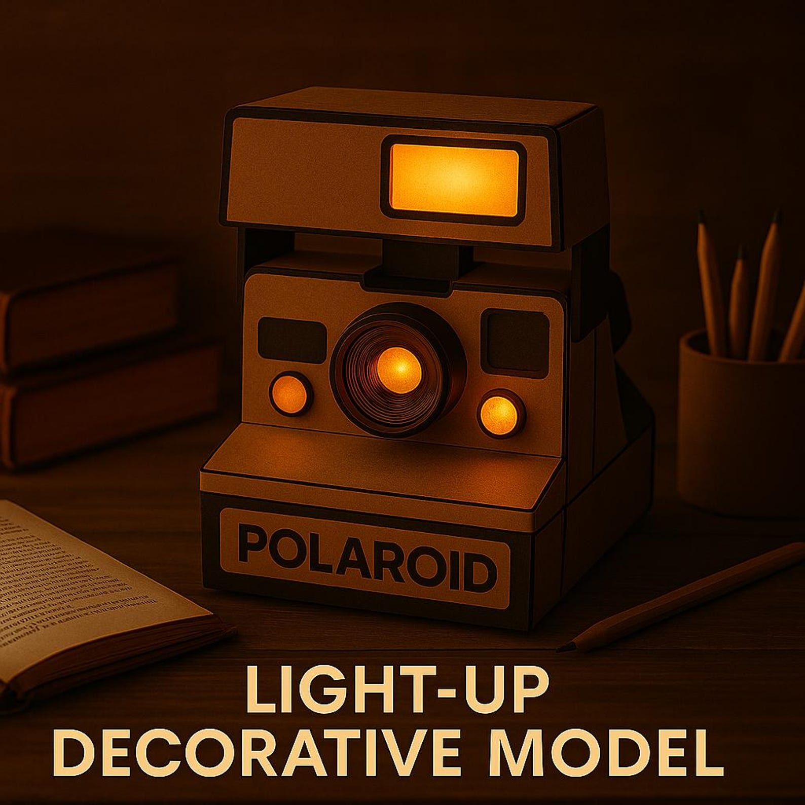 Build Your Own Retro Polaroid Camera Printable DIY Kit 10page PDF