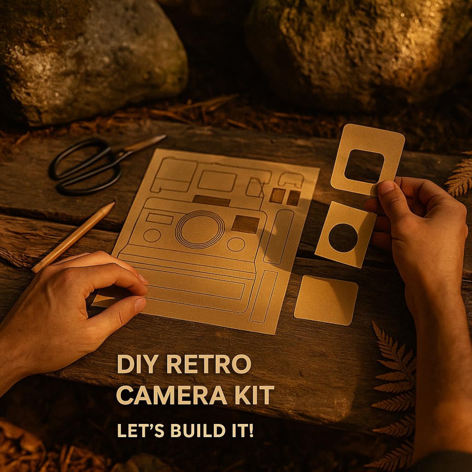 Build Your Own Retro Polaroid Camera Printable DIY Kit 10page PDF