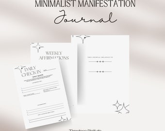 Manifestatie Journal, Digitale Manifestatie Journal, Wet van Aantrekking Journal, Dankbaarheid, Schaduwwerk, Vision Board, Mindfulness dagboek