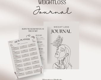 Weight Loss Journal Weight Loss Planner Goodnotes Planner Weightloss Journal Weightloss Tracker Fitness Journal Weight Loss Tracker PDF