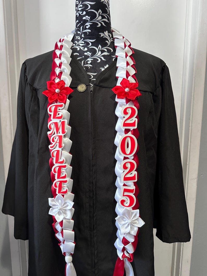 Satin Flowers. Satin Ribbon. Graduation Lei Add On - Etsy