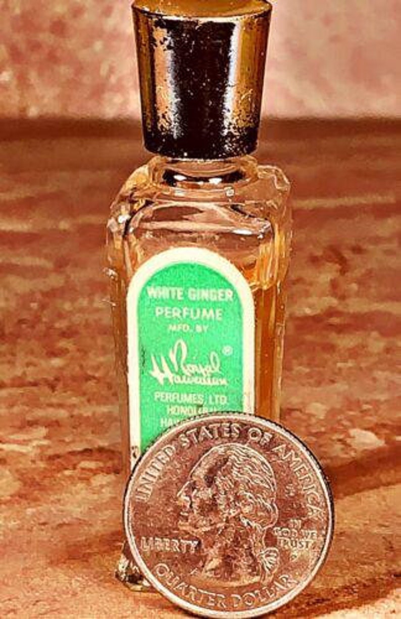 RARE Vintage Royal Hawaiian WHITE GINGER Perfume 14oz Mini Pure Parfum