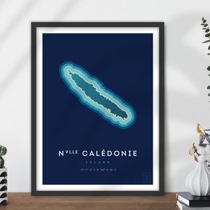 Affiche de l'île de Nouvelle Calédonie