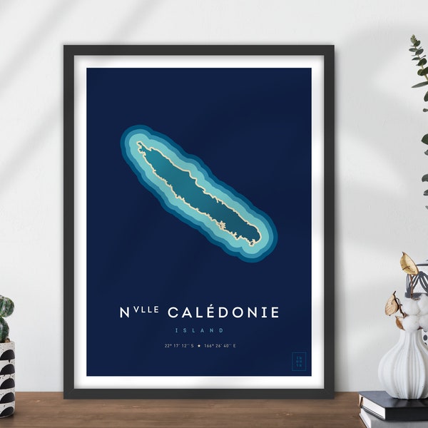 Affiche de l'île de Nouvelle Calédonie