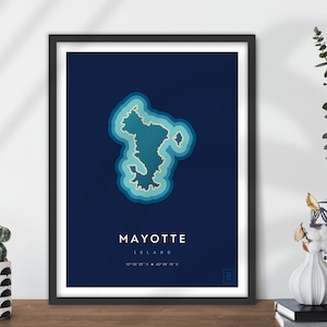 Cartel de la isla de Mayotte