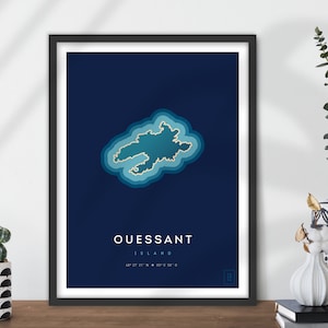 Cartel de la isla de Ouessant