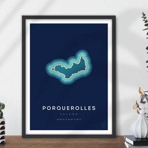 Affiche de l'île de Porquerolles