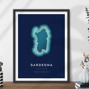 Affiche de l'île de la Sardaigne
