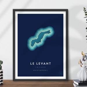 Affiche de l'île du Levant