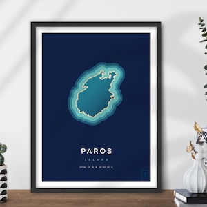 Affiche de l'île de Paros