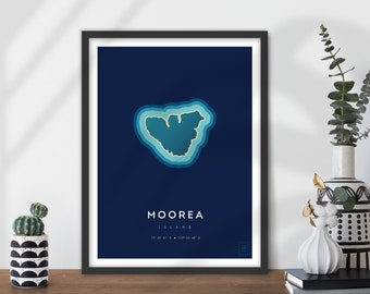 Póster de la isla de Moorea