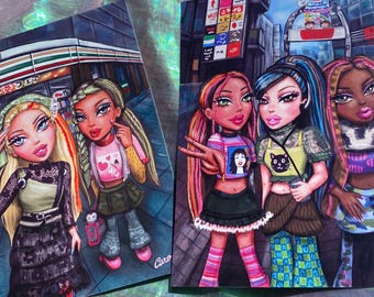 Fashion dolls Tokyo a go go - Print A5