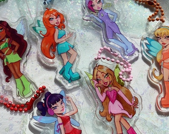 Fairies club keychains