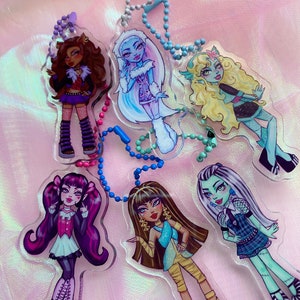 Monster girls keychains