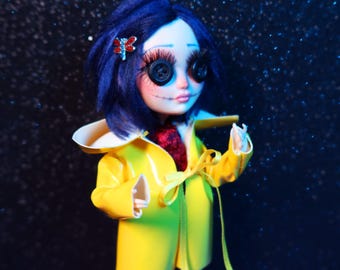 Coraline OOAK Puppe