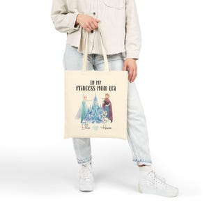 Princess Mom Era Tote Bag | Elsa Anna Olaf Ice Castle Mothers Day image 4