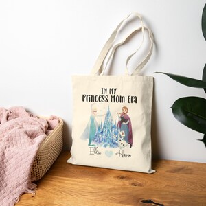 Princess Mom Era Tote Bag | Elsa Anna Olaf Ice Castle Mothers Day image 3