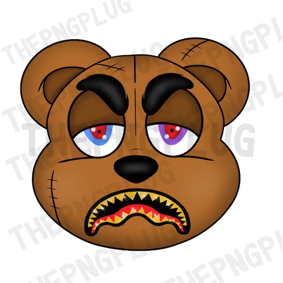 Five Nights At Freddys Teddy Bear Adesivos Clipart Vetor PNG