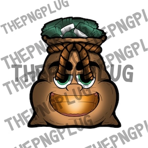 Money Bag Cartoon con contanti png