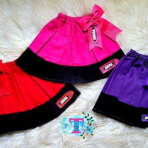 Color my World Roupa de volta às aulas para meninas, camisa do primeiro dia de aula para meninas, saia escolar para meninas, vestido de volta às aulas