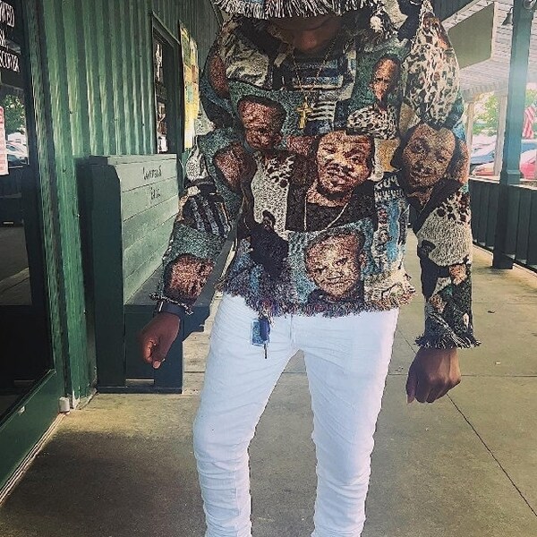 Rod Wave Tapestry Hoodie Etsy