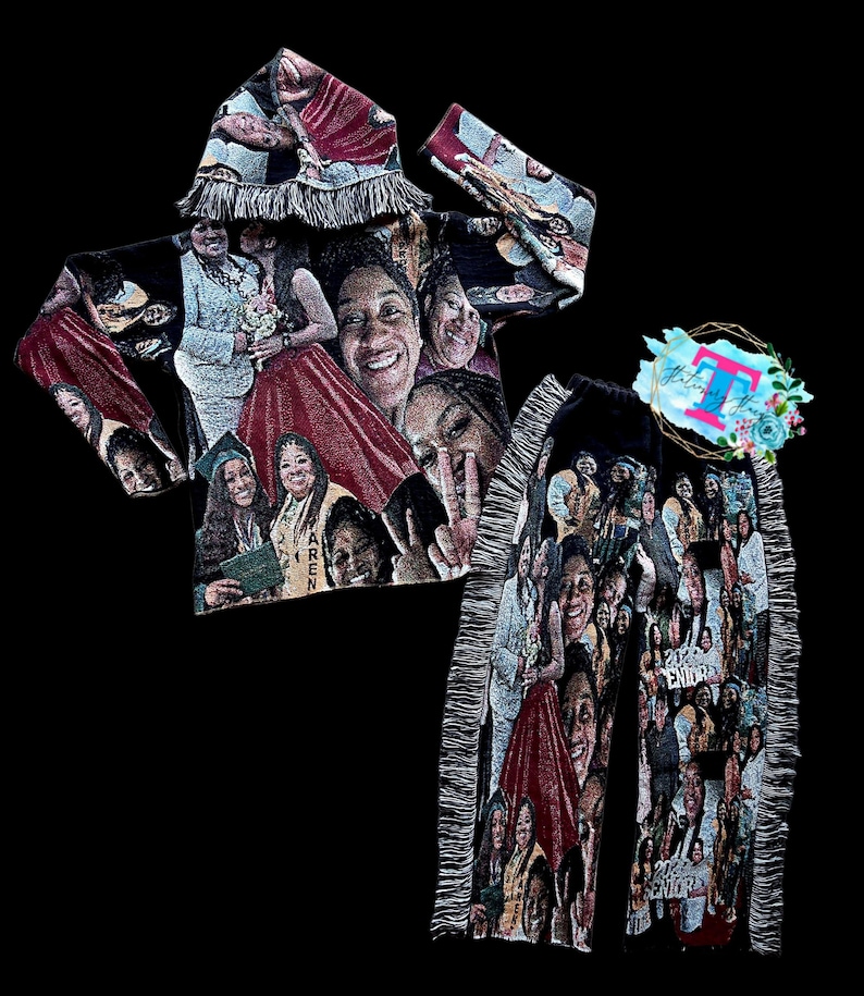 Manta de tapiz Pantalones, faldas, pantalones cortos, sudadera con capucha, cárdigan, vestido con capucha imagen 17