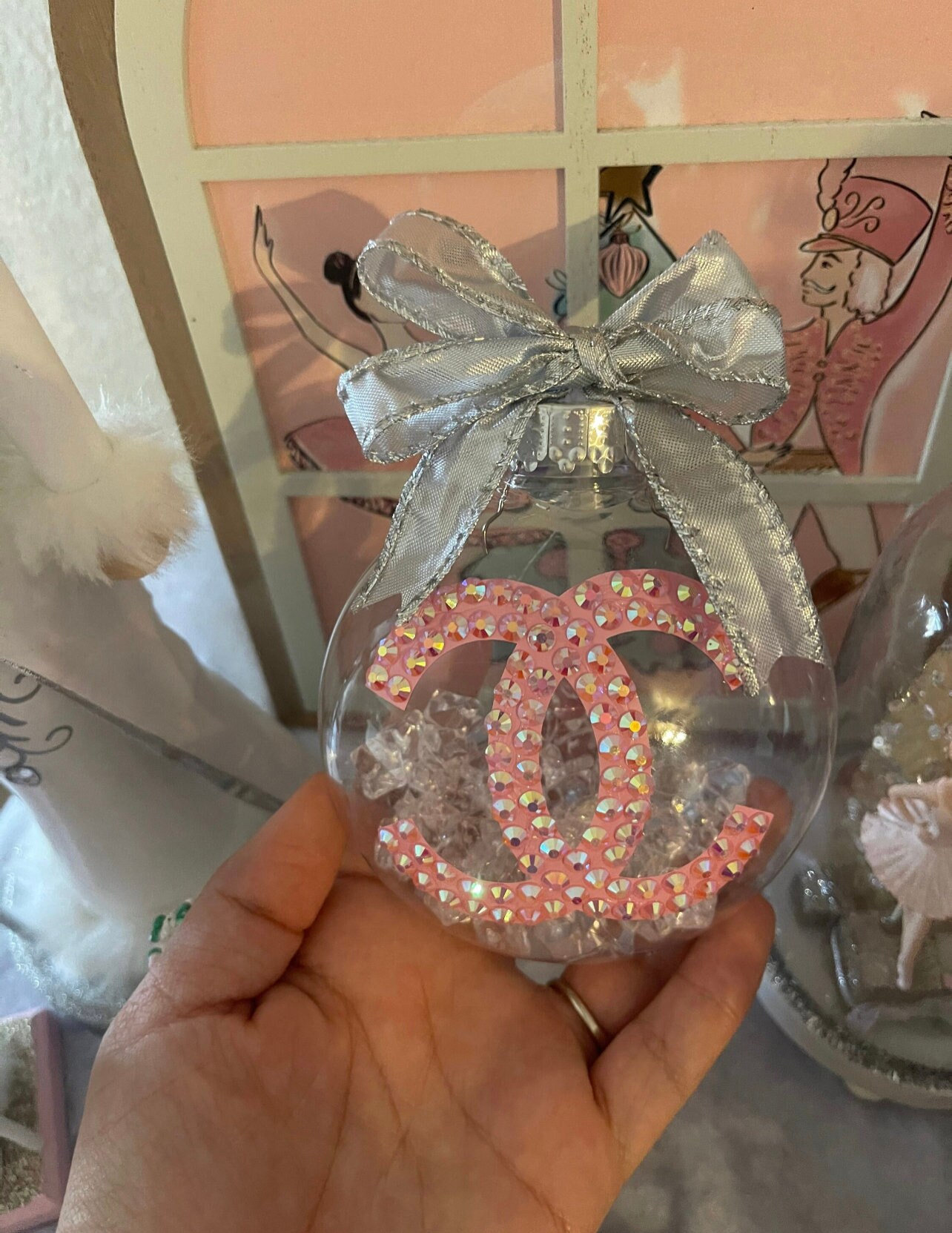 Dollar Tree Chanel Christmas Ornaments! DIY 