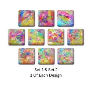 Abstract Glass Fridge Magnets, Glass Magnets, Housewarming Gift, Office Magnets