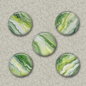 Light Green Marble Fridge Magnets