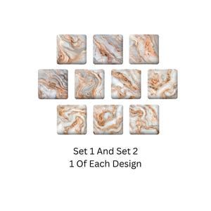 Rose Gold  Marble Abstract Sqaure Glass Fridge Magnet, Housewarming Gift, Office Magnets