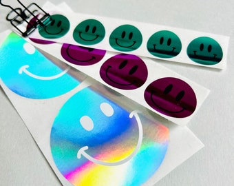 Sticker set “Smiley holographic”