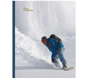 Snowboarding Composition Notebook: Wide Ruled, 120 Pages
