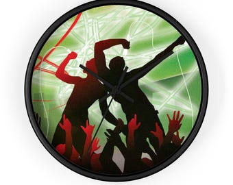 Concert Vibes Wall Clock: Retro Music Lover Decor