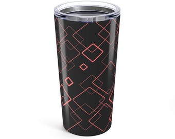 Bohemian Stainless Steel Tumbler: Reusable Travel Mug, 20oz