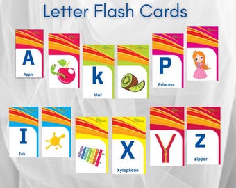 ABC Flash Cards: Printable Alphabet Learning for Preschool (Digital Download)