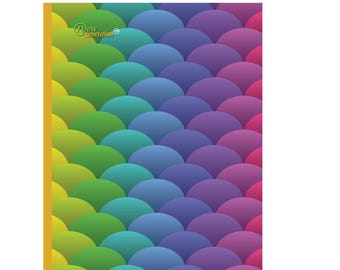 Rainbow Composition Notebook: Wide Ruled, 120 Pages