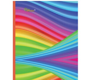 Rainbow Composition Notebook: Wide Ruled, 120 Pages