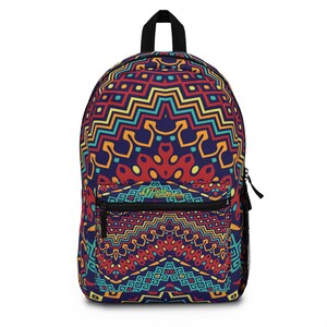 Nouvelle génération - Sac à dos à thème ethnique - Parfait pour l'école, Cadeau idéal pour les étudiants, Cartable tendance, Accessoire de rentrée, Unique